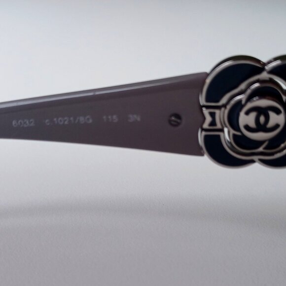 CHANEL Black and Gray Sunglasses - Picture 8 of 14